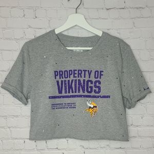 Minnesota Vikings Crop Tee
